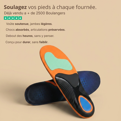 Semelles confort pour boulangers