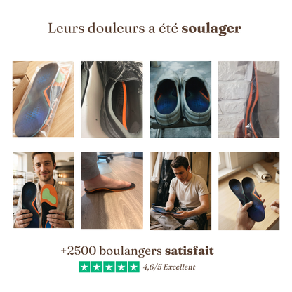 Semelles confort pour boulangers